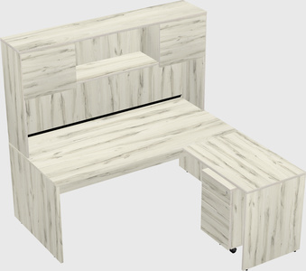 L-shaped office desk