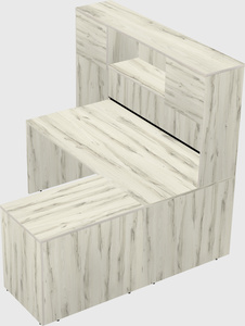 L-shaped office desk