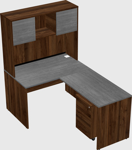 L-shaped office desk