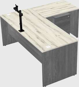 L-shaped office desk