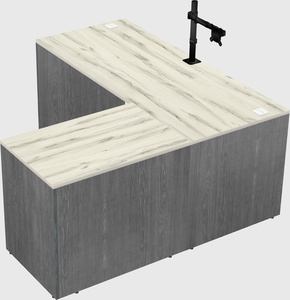 L-shaped office desk