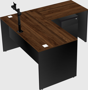 L-shaped office desk