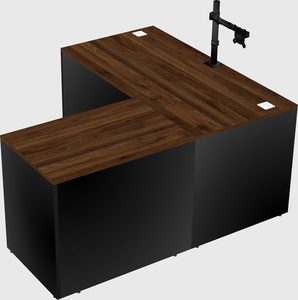 L-shaped office desk