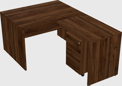 L-shaped office desk