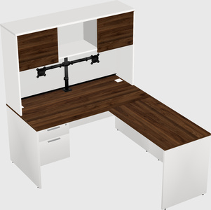 L-shaped office desk