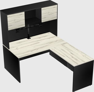 L-shaped office desk