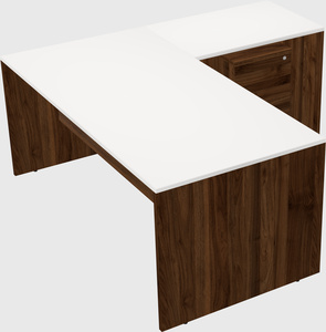 L-shaped office desk