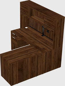 L-shaped office desk