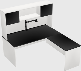 L-shaped office desk