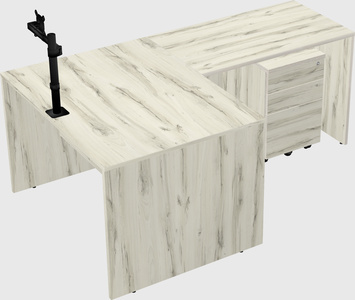 L-shaped office desk