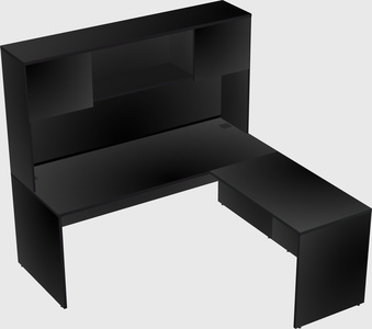 L-shaped office desk