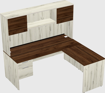 L-shaped office desk