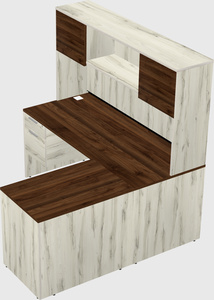 L-shaped office desk