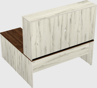 L-shaped office desk