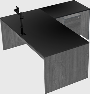 L-shaped office desk