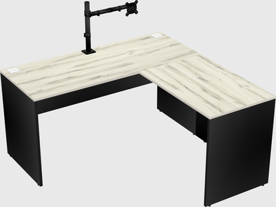 L-shaped office desk