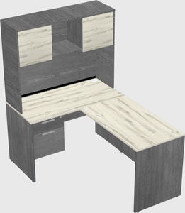 L-shaped office desk