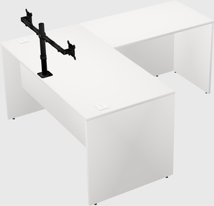 L-shaped office desk