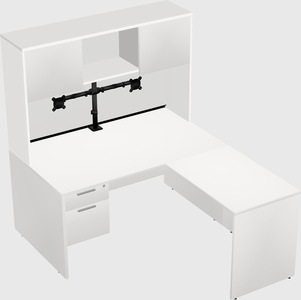L-shaped office desk