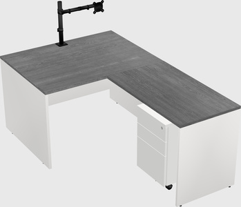 L-shaped office desk