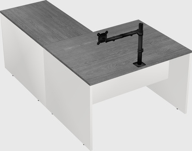 L-shaped office desk