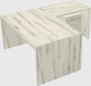 L-shaped office desk