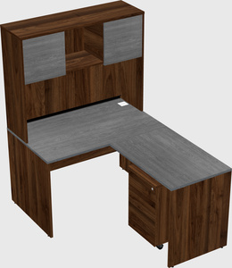 L-shaped office desk
