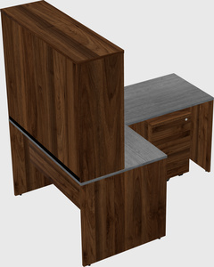 L-shaped office desk