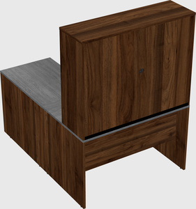 L-shaped office desk