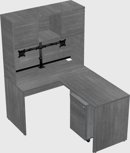 L-shaped office desk