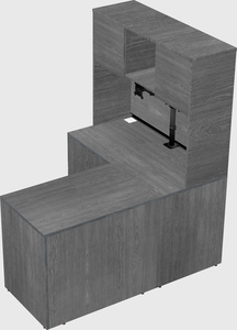 L-shaped office desk