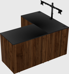 L-shaped office desk
