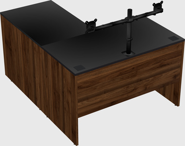 L-shaped office desk