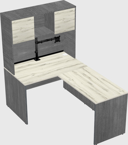 L-shaped office desk