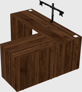 L-shaped office desk
