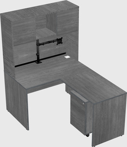 L-shaped office desk