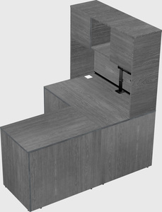 L-shaped office desk