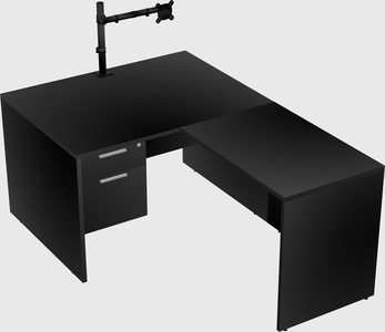 L-shaped office desk