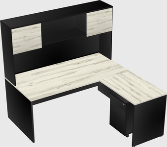 L-shaped office desk
