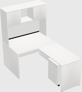 L-shaped office desk