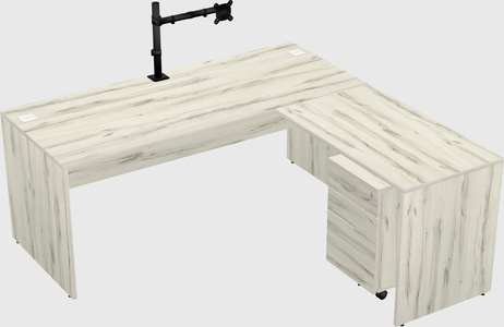 L-shaped office desk