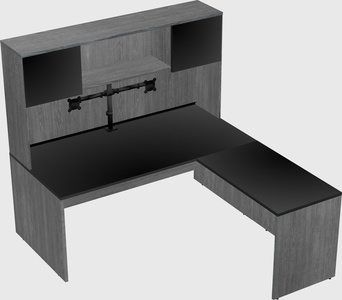 L-shaped office desk