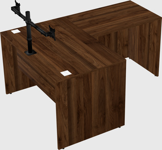 L-shaped office desk