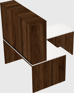 L-shaped office desk