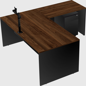 L-shaped office desk