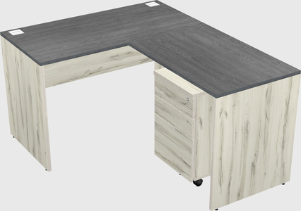 L-shaped office desk