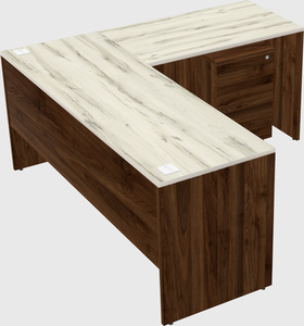 L-shaped office desk