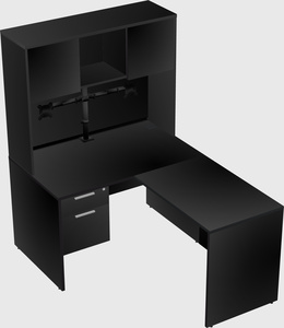 L-shaped office desk