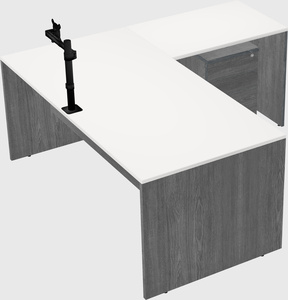 L-shaped office desk