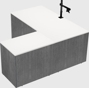 L-shaped office desk